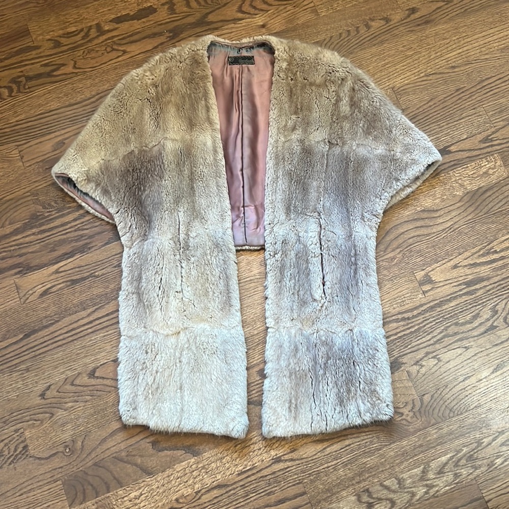 Light colored Mink Cape